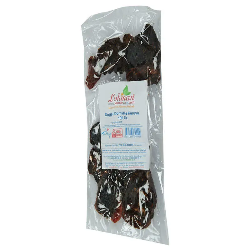 Domates Kurusu Yarım Ay Kesim 100 Gr Paket 4