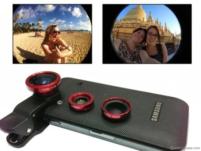 Balık Gözü Lens Fish Eye 3 Wide Geniş Açılı Makro Telefon Lensi 2