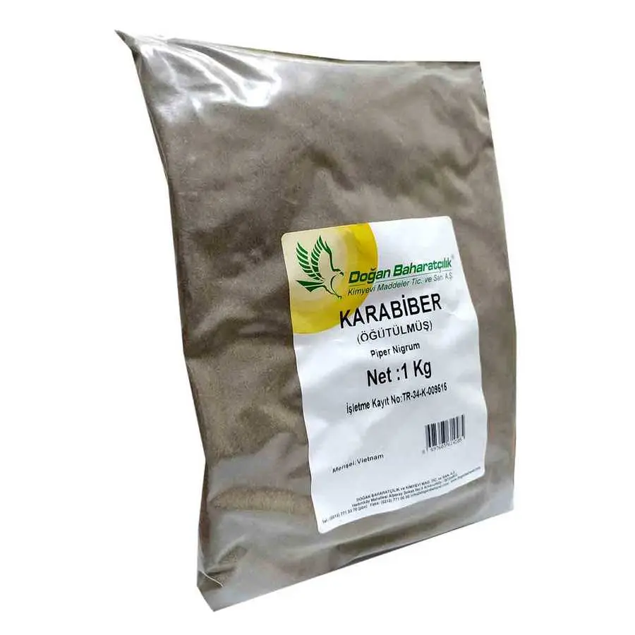 Karabiber Doğal Öğütülmüş Saf 1000 Gr Paket 5