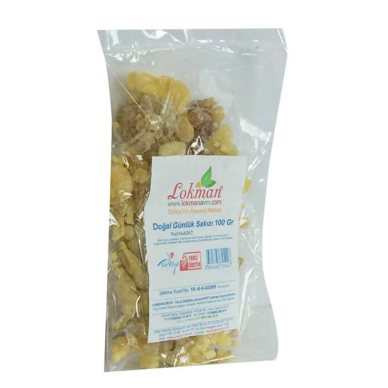 Ak Günlük Sakızı Doğal 100 Gr Paket 5