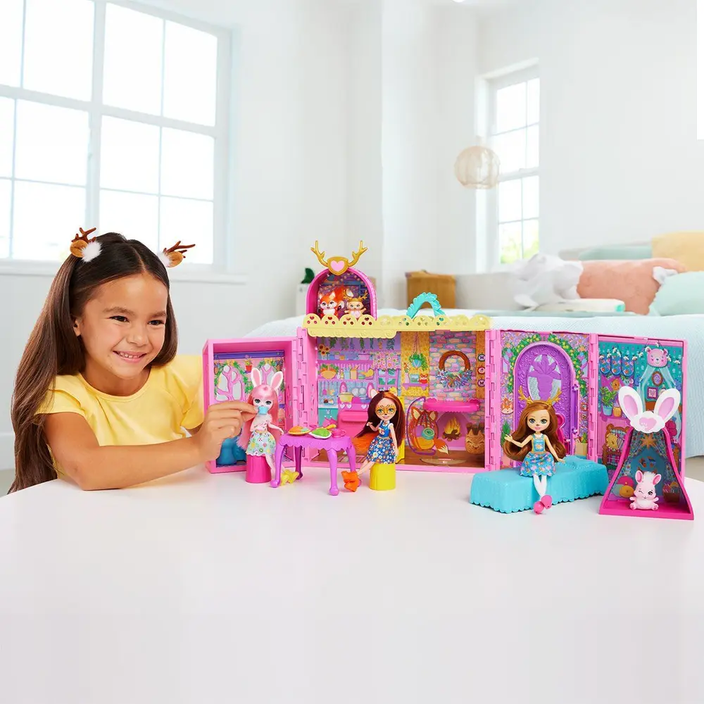 HXL53 Enchantimals Ana Karakter Bebekler Evi 5