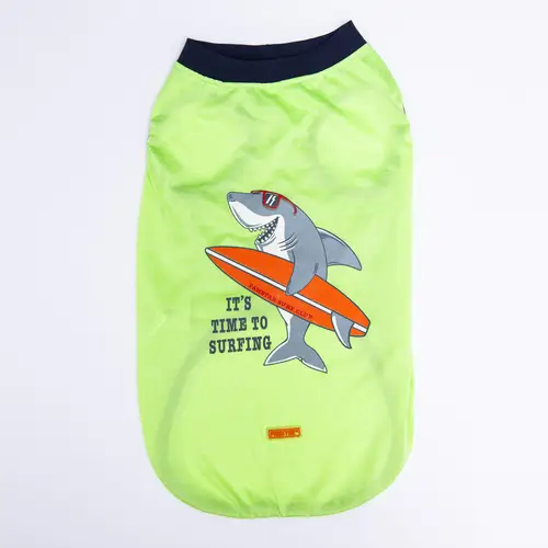 Green Shark Büyük T-shirt 5XLarge 51X62X79 CM
