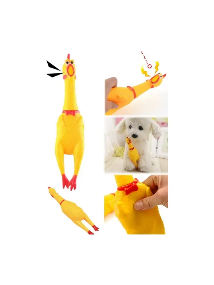 Sesli Horoz Eğlenceli Köpek ve Kediler İçin Sesli Öten Horoz Oyuncak 15 cm 6
