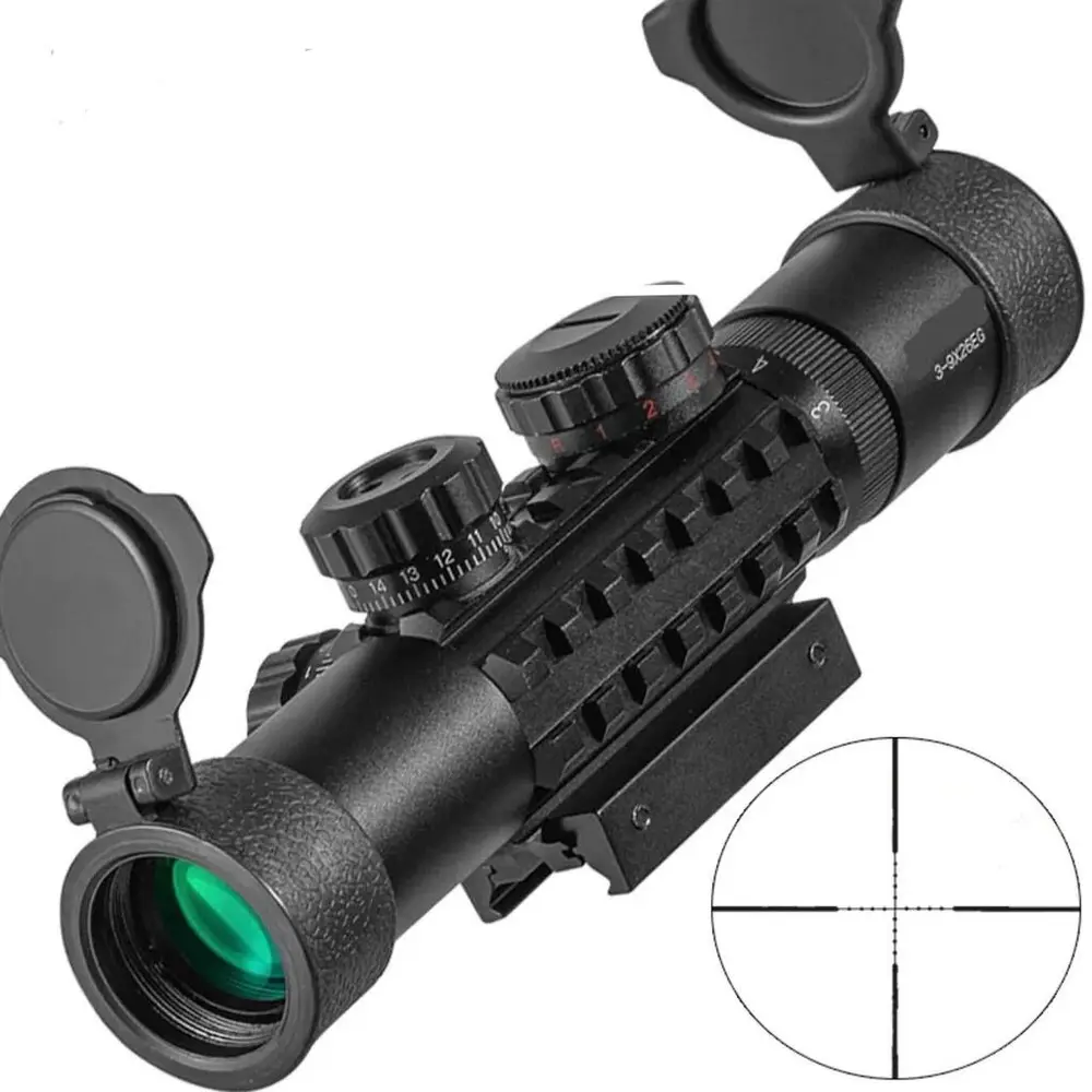 C3-9X26 EG Raylı Çift ışıklı Dürbünü 11mm/22mm 2