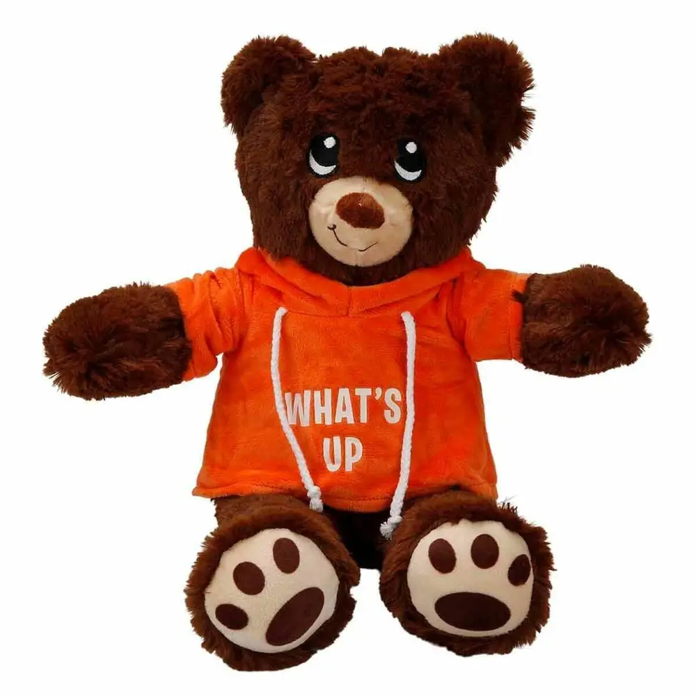 3192 Kapüşonlu Peluş Ayı 30 cm -Sunman 5
