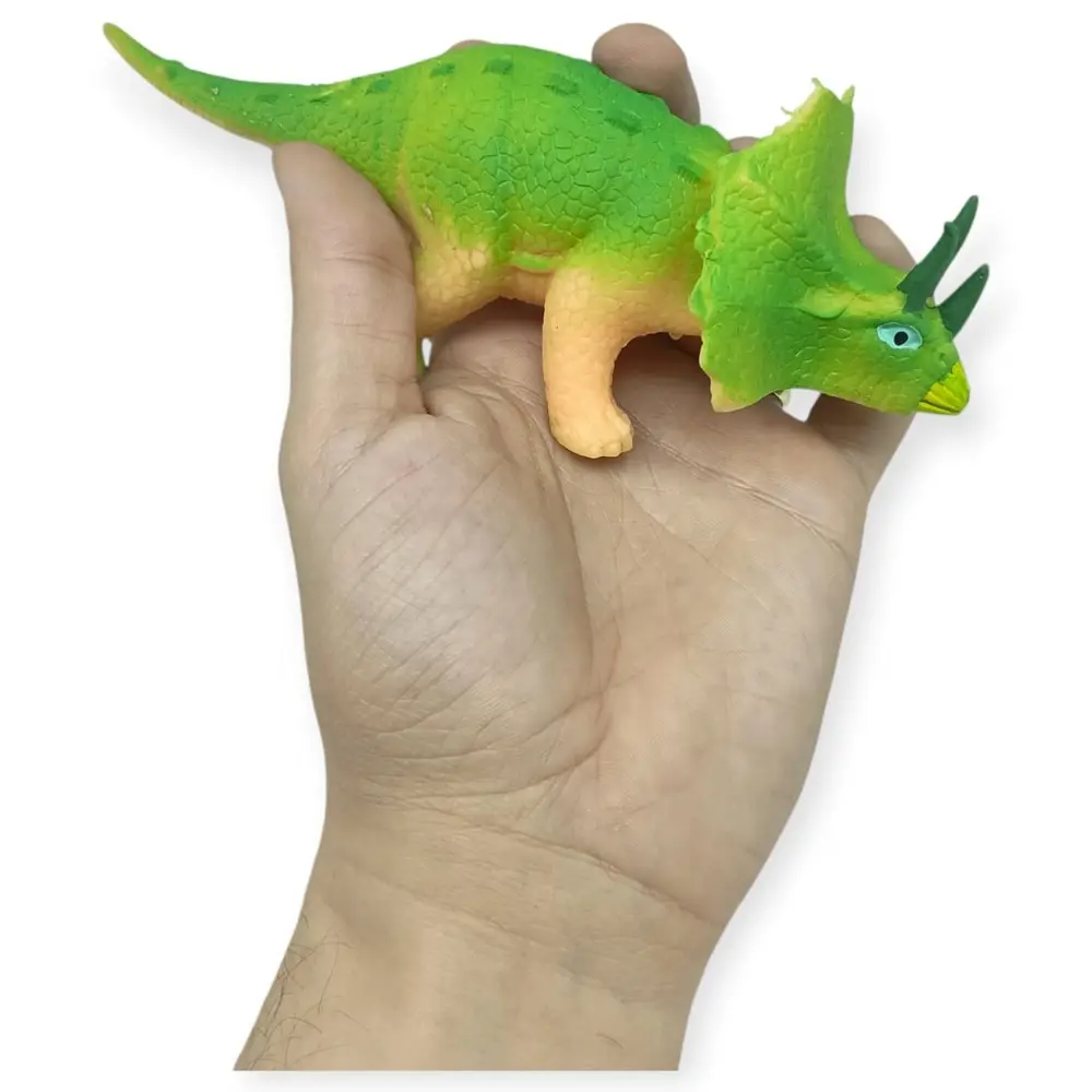 Fidget Oyuncak - Streç Dinazor Figürü 18 cm - Triceraptors - 1 ADET 2