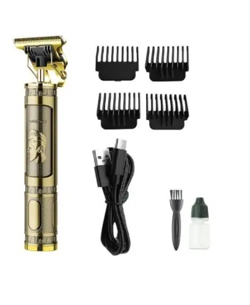 PS-033 Çelik Kasa Profesyonel T-bıçak Sakal Ense Ve Çizim Tıraş Makinesi