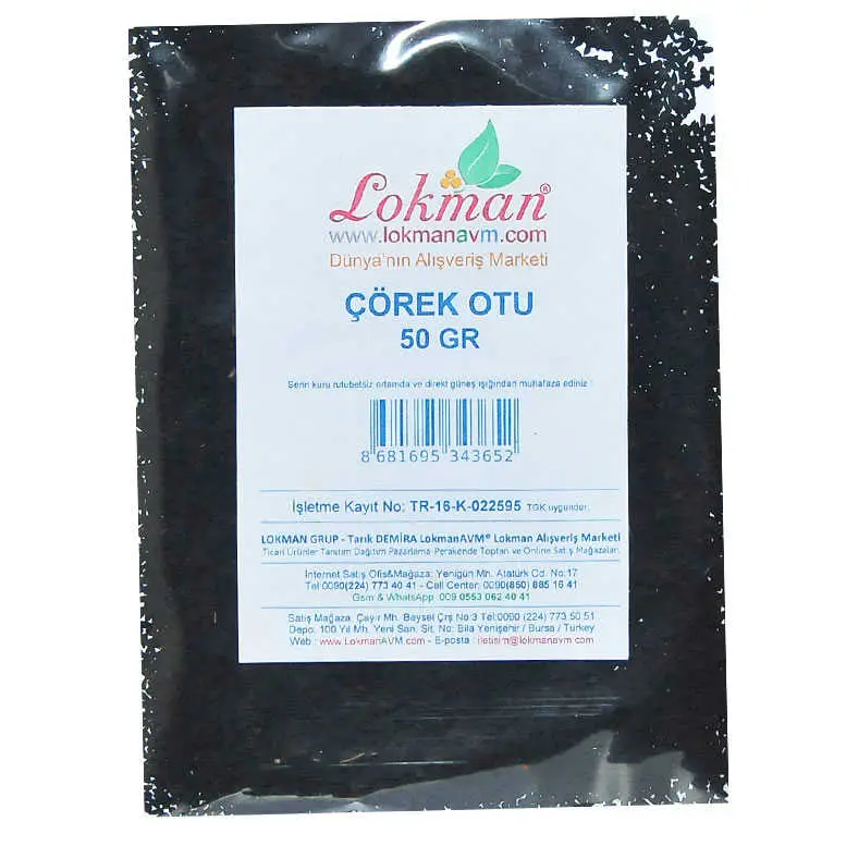 Çörek Otu Doğal Tane 50 Gr Paket 3