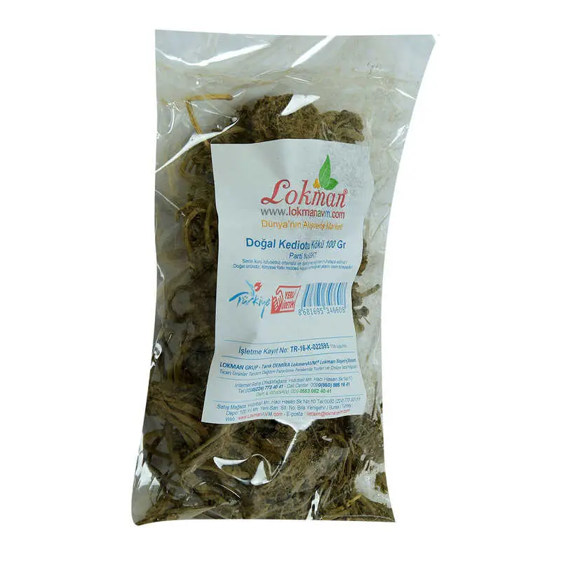 Kediotu Kökü Doğal 100 Gr Paket 4