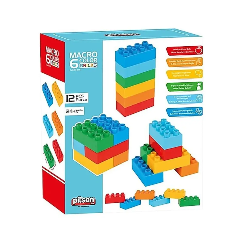 03 555 MAKRO 6 RENKLİ TUĞLA BLOKLAR 4
