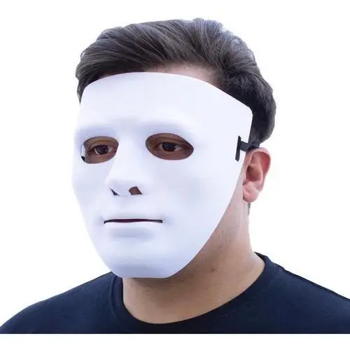 Beyaz Renk Hip Hop Anonim Jabbawkeez Dans Maskesi 18x19 cm