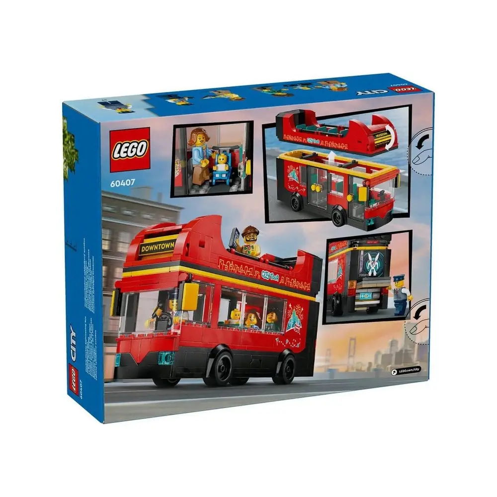 60407 Lego City Kırmızı İki Katlı Tur Otobüsü 384 parça +7 yaş 6