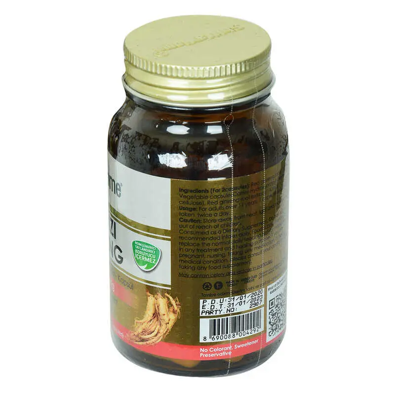 Shiffa Home Kırmızı Ginseng Diyet Takviyesi 850 Mg x 60 3