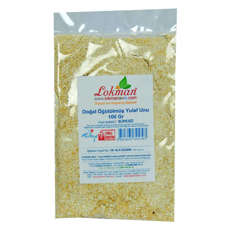 Doğal Öğütülmüş Yulaf Unu 100 Gr Paket 3