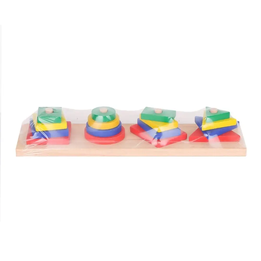KR006 Woodoy Renkli Geometrik Şekiller -Karsan Oyuncak 2