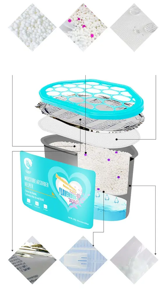 600 ML Nem Alıcı Rutubet Aparat - Limonlu Mutfak Sn Banyo Küf Koku Alıcı Granül 5