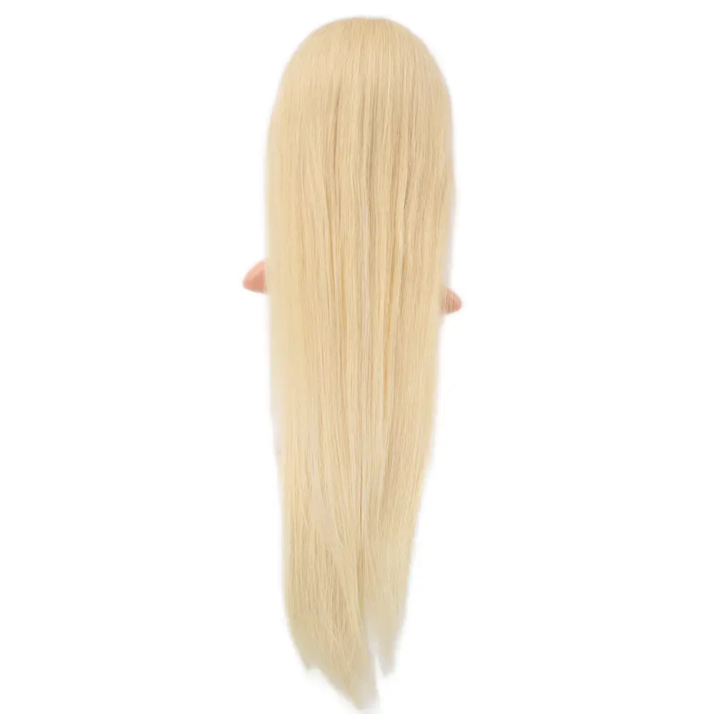 Gerçek Front Lace Düz Platin Tül Peruk / 80/85cm 4