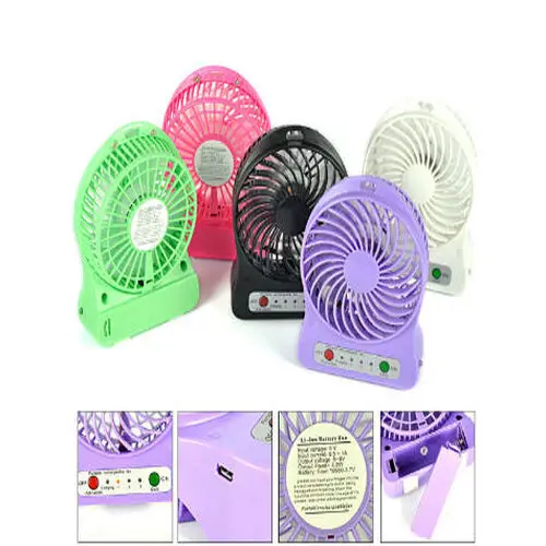 Şarjlı Taşınabilir Mini Fan - Vantilatör 4
