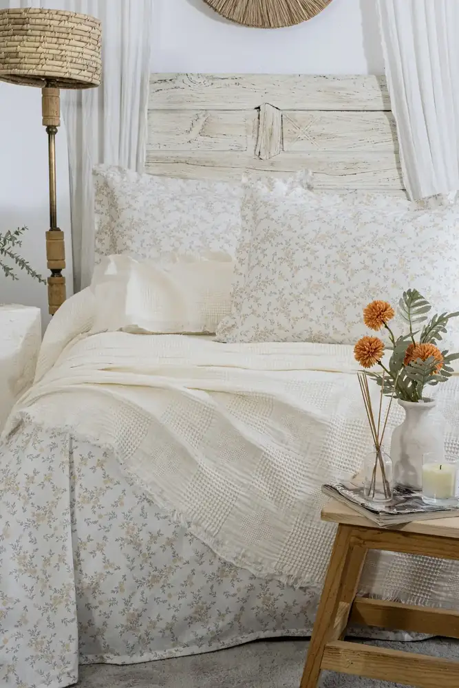 Şaheser Home Collection Müslin Yatak Örtüsü Çift Kişilik Pamela 2