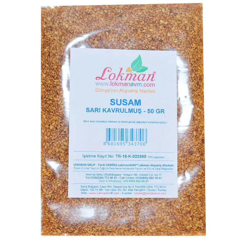 Susam Krulmuş Simitlik Sarı 50 Gr Paket 3