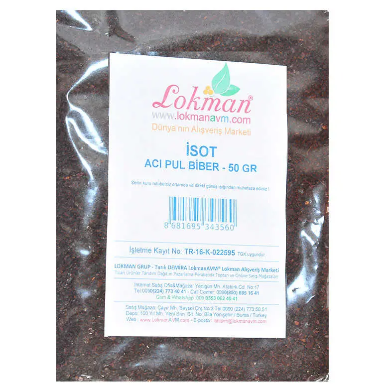 Pul Biber Acı İsot Biberi 50 Gr Paket 3