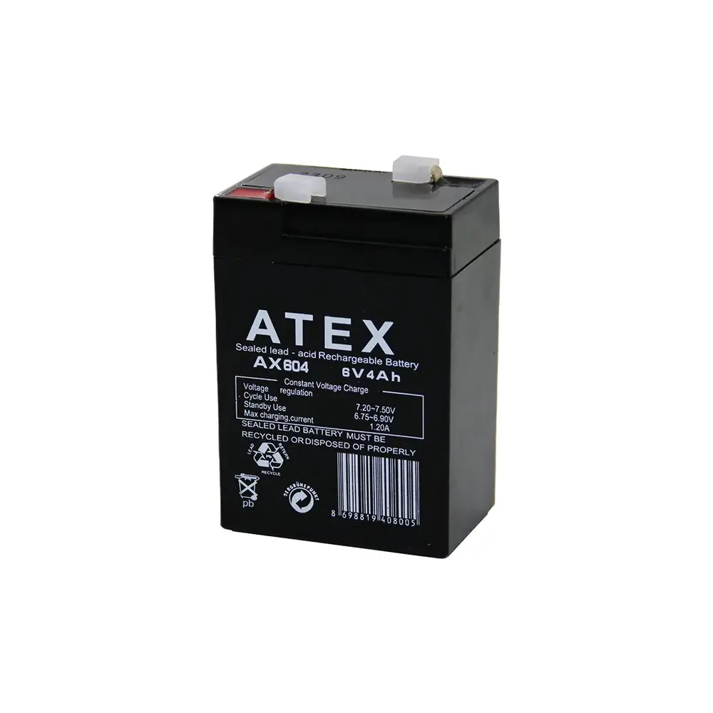 AKÜ KALIN KURU AKÜ 6V-4AH AMPER 70x48x101Mm