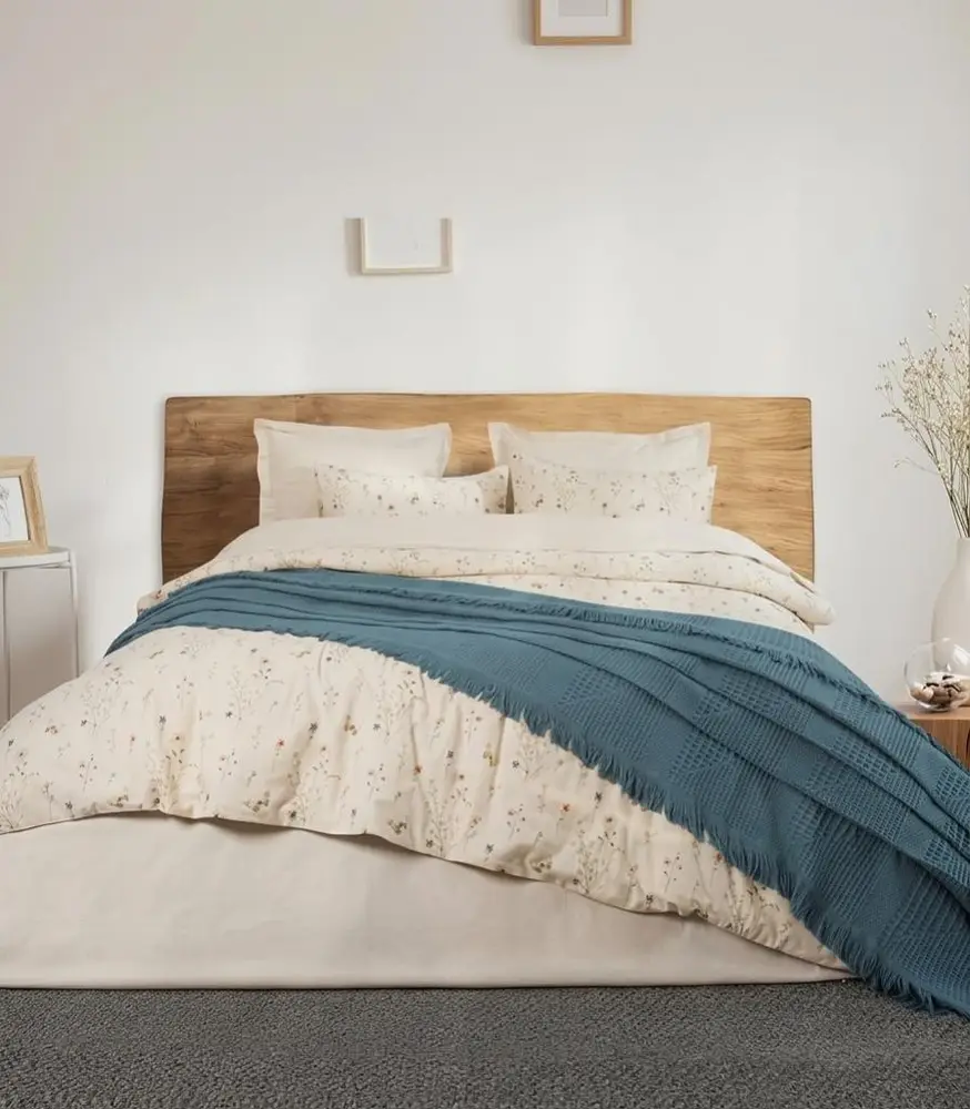 Şaheser Home Collection Nakışlı Çift Kişilik Pikeli Dijital Baskılı Nevresim Takımı Marvin Mi