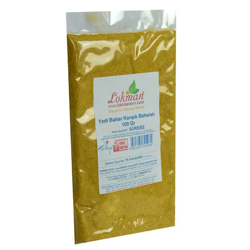 Yedi Türlü Karışık Baharat 100 Gr Paket 5