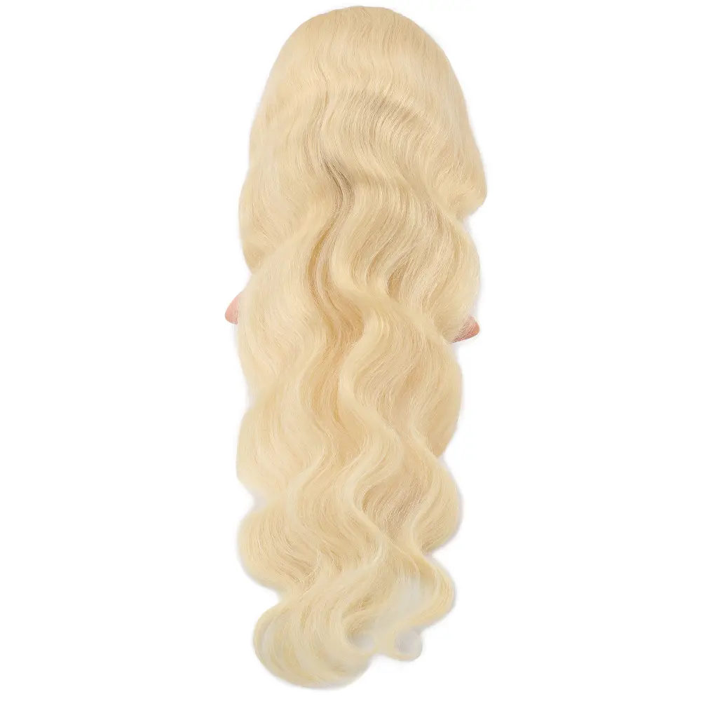 Gerçek Front Lace Daalı Platin Tül Peruk / 80/85cm 4