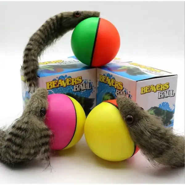 Hareketli Sesli Peluş Toplu Fare Pilli Kedi Oyuncağı 8 CM 4