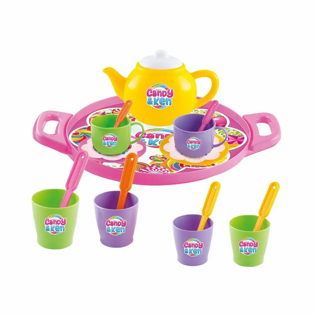 01593 CANDY TEPSİLİ ÇAY SET 2