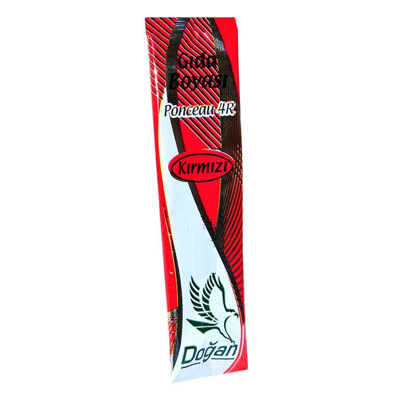 Pasta Şerbet Slime Gıda Boyası Kırmızı Toz 9 Gr Paket 4