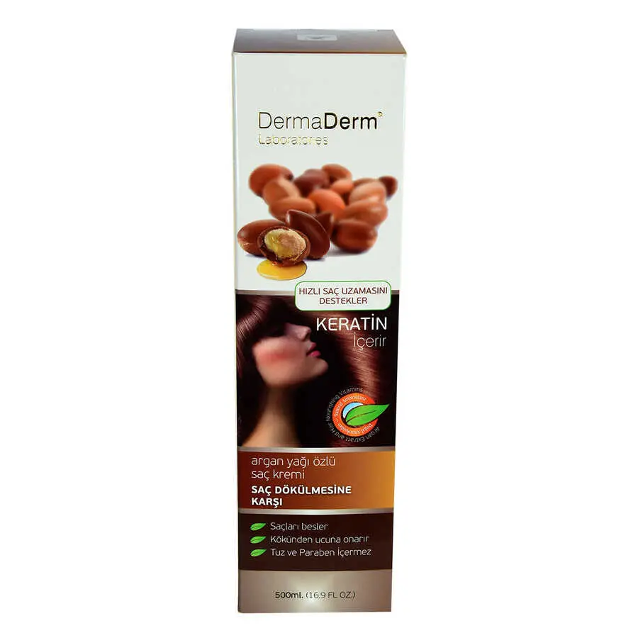 Argan Yağı Özlü i Keratinli (Tuz ve Paraben İçermez) 500 ML 4