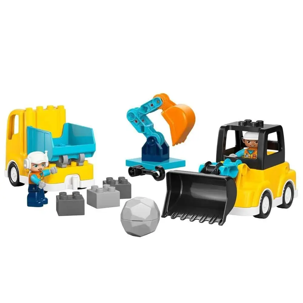 10475 Lego Duplo 3ü1 arada İnşaat Araçları 22 parça +2 yaş 5
