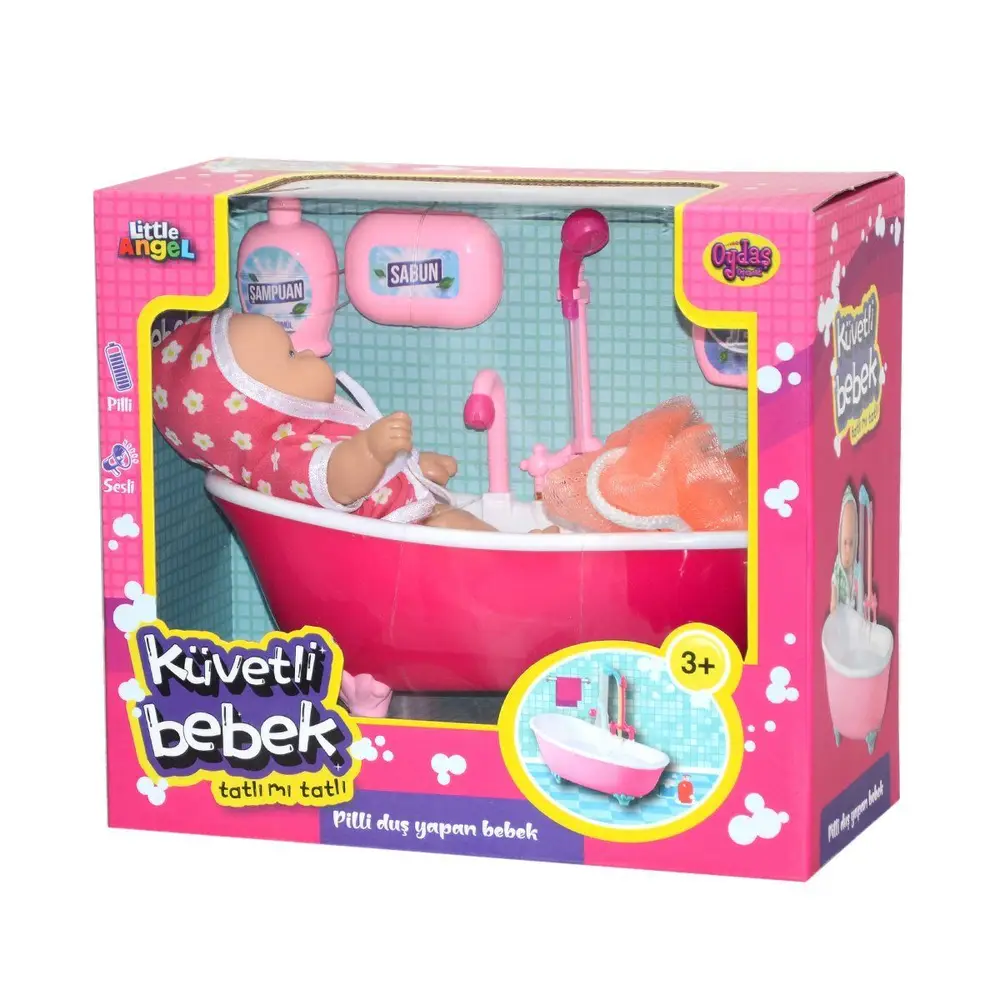 02605 Oydaş,  Pilli Küvette Duş Yapan Bebek 2