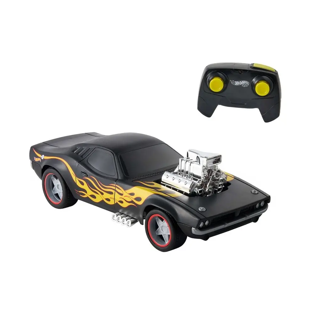 JNB89 Hot Wheels Uzaktan Kumandalı 1:16 Siyah Rodger Dodger 4