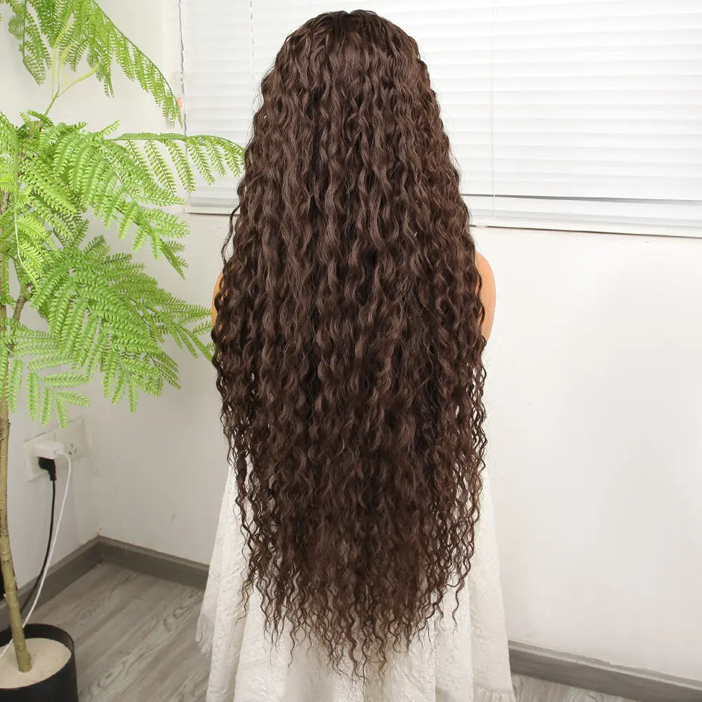 Afro Daa Kumral Fiber Sen Tül Peruk 4
