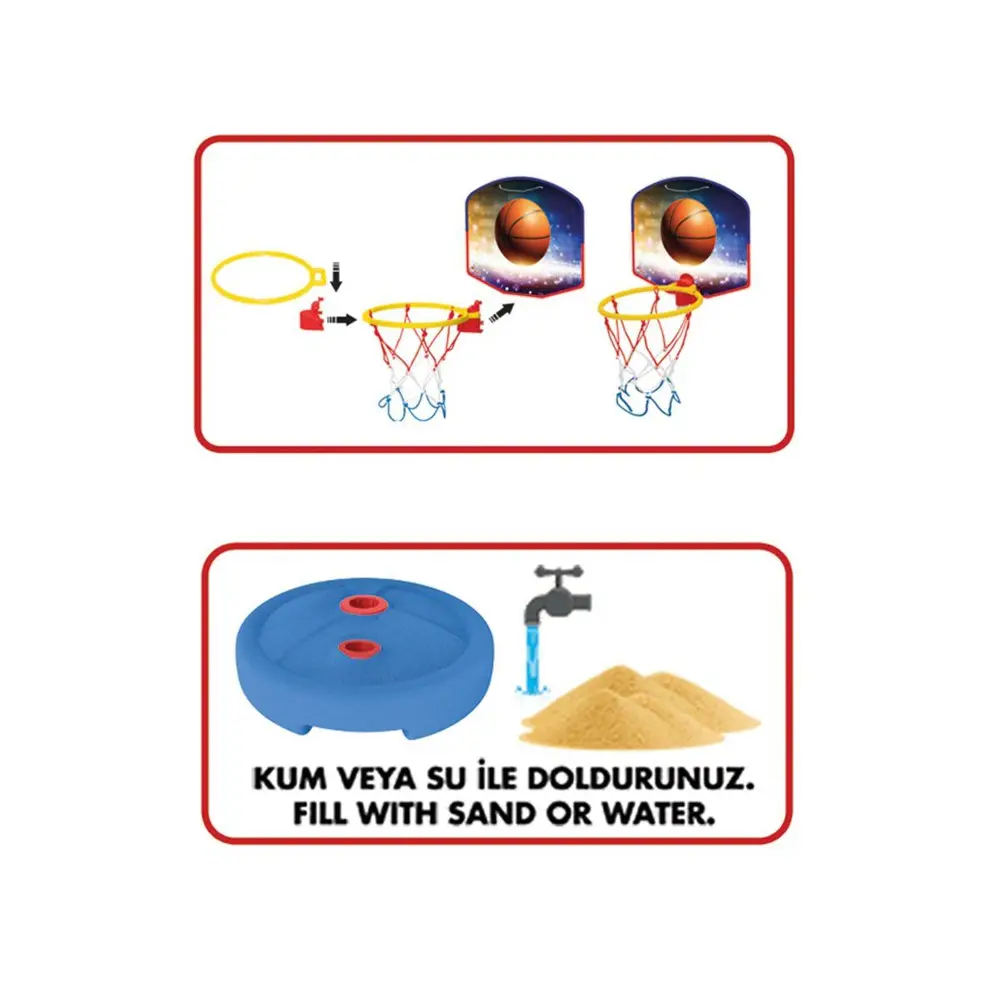 03650 Küçük Ayaklı Basketbol Potası -Fent 3