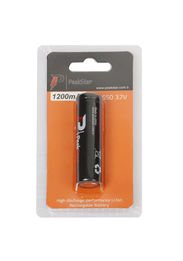 Orjinal 3.7 V 1200 Mah Şarj Edilebilir 18650 Turbo Model Li-ion Şarjlı Pil 3