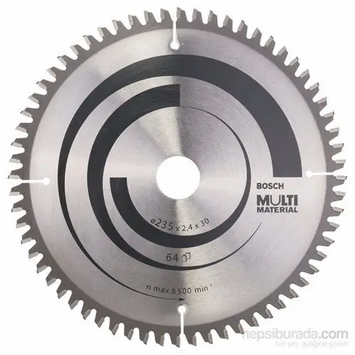 MultiMaterial 235X2,4X30/25 mm 64 Diş Testere