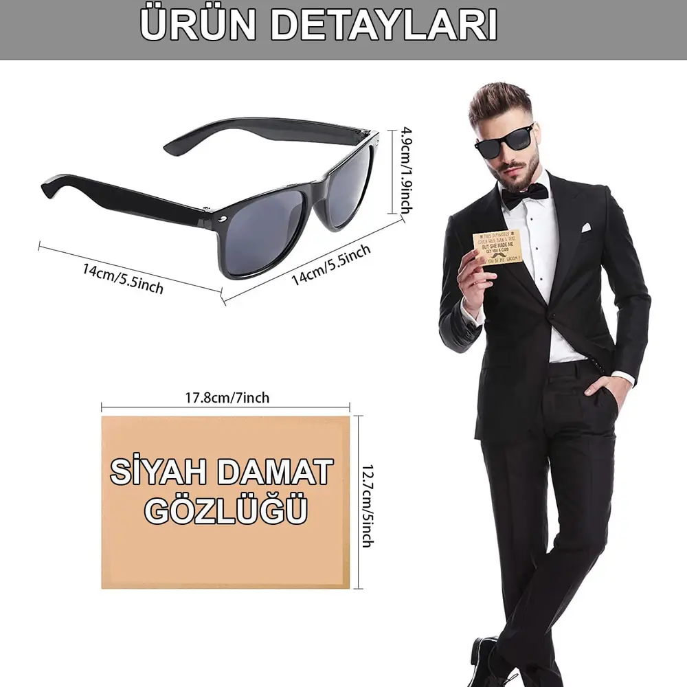 Damat Gözlüğü – Düğün ve Bekarlığa Veda Partisi Aksesuarı 4