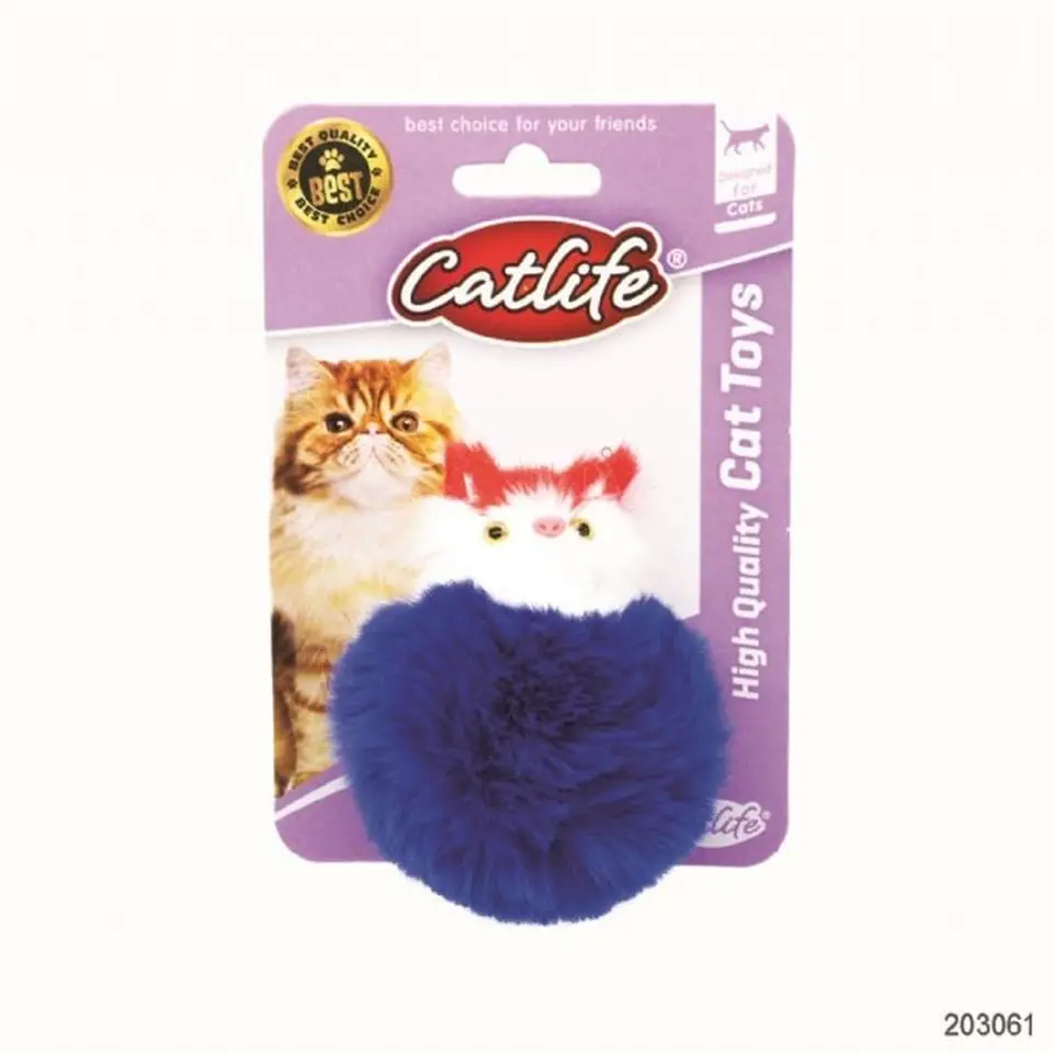 Catlife Göbekli Pofuduk Kedi Oyuncağı 10 cm 3