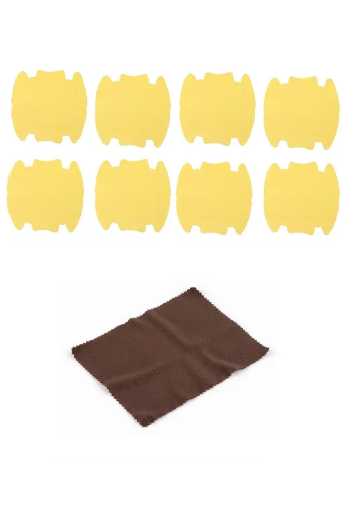 9lu Set Araba Kapı Kolu Koruyucu Çizilme Önleyici Şeffaf Sticker Film Koruma Seti 2