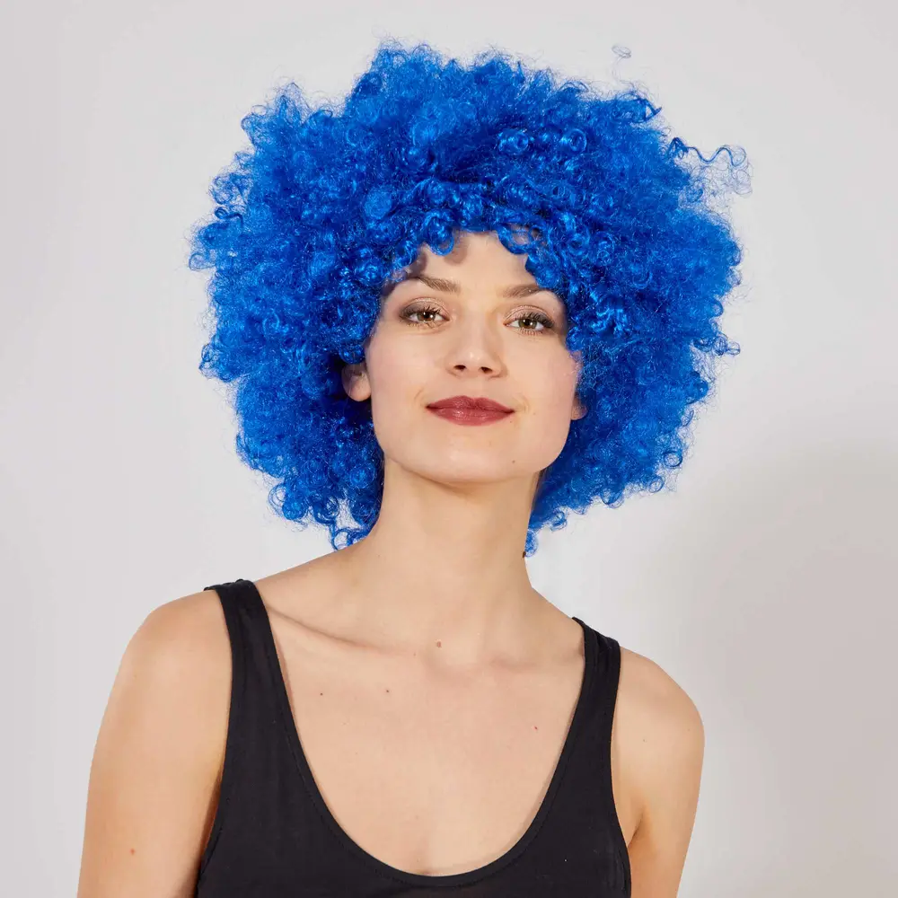 Mi Renk Kıvırcık Afro Bonus Peruk 2