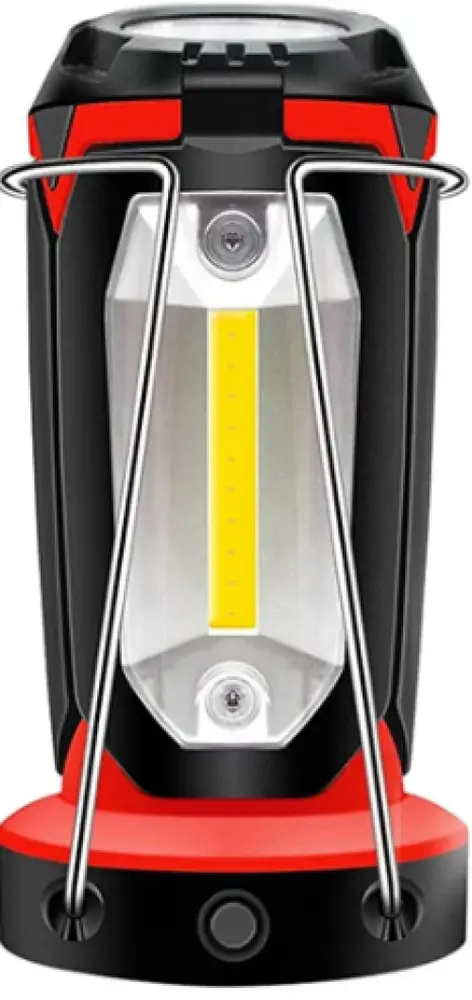 Polizei P-8801 ŞARJLI KATLANABİLİR 3XCOB LED+ 3W LED ÇOK FONKSİYONLU KAMP FENERİ 5