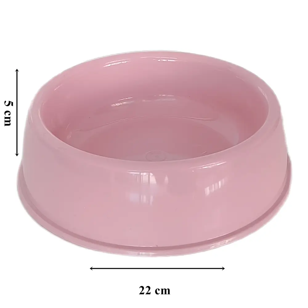 Kedi Köpek Plastik Ve Su Kabı 20 cm - 200 ml Pembe 3
