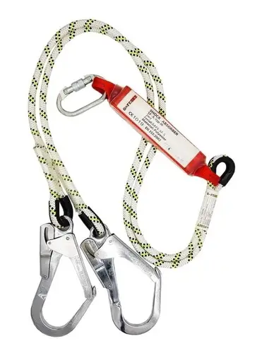 Çift Bacaklı Sök Emicili Lanyard Büyük Kancalı