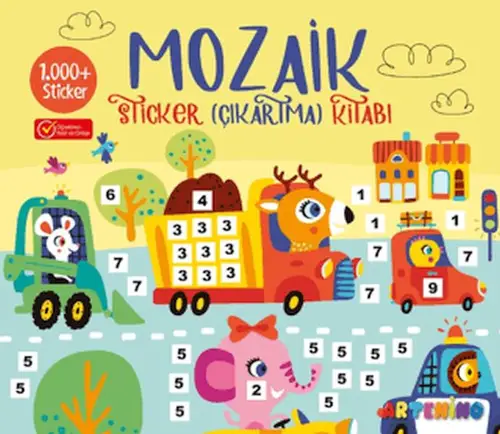 Mozaik  Çıkartma Kitabı - Sarı