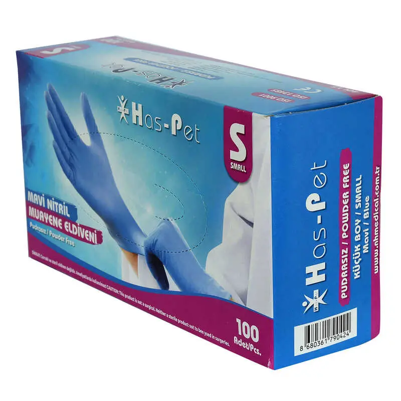 Pudrasız Mi Nitril Eldiven Küçük Boy (S) 100 Lü Paket 3