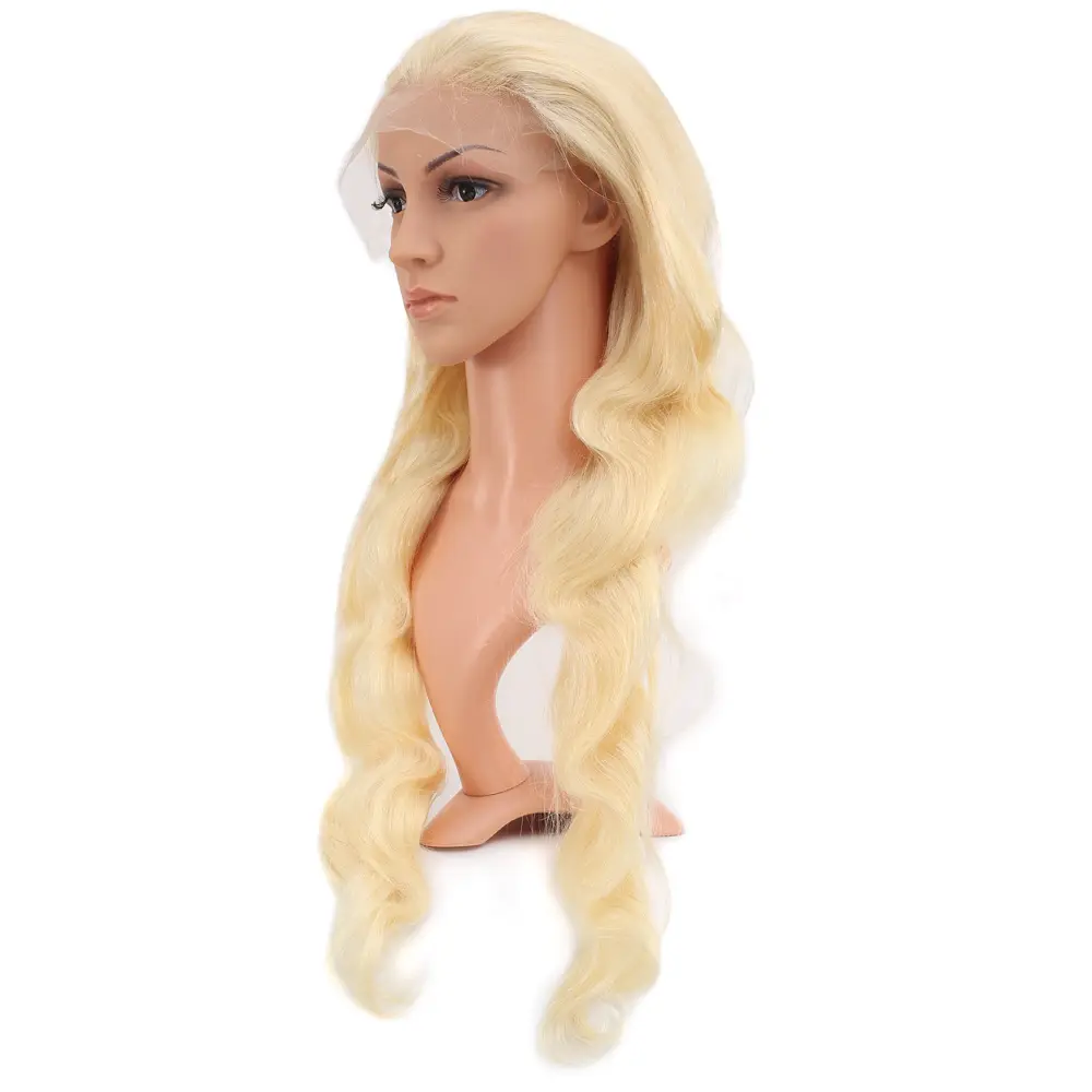 Gerçek Front Lace Daalı Platin Tül Peruk / 80/85cm 3